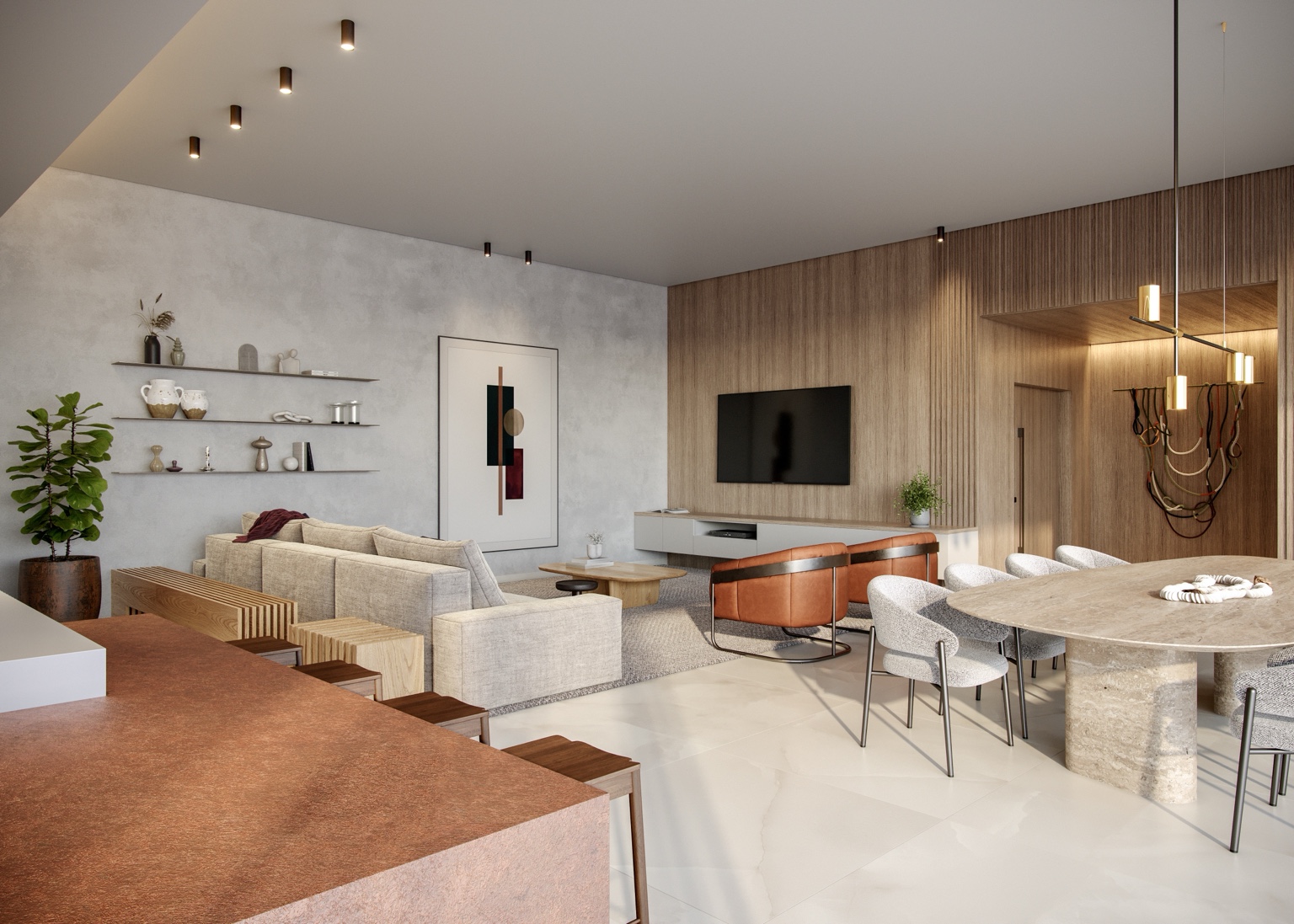 Projeto de interiores residenciais
